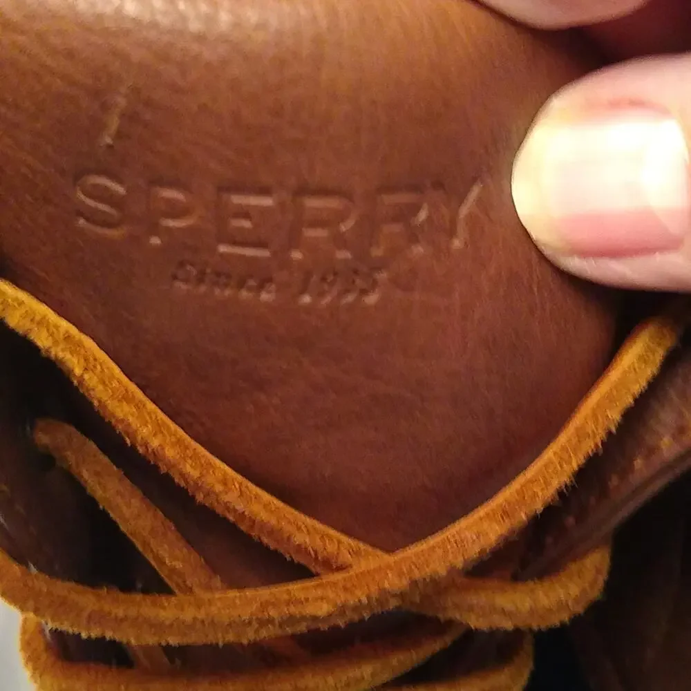 Sperry Topsiders Rainboot Girls Size 6 Blue And Brown...